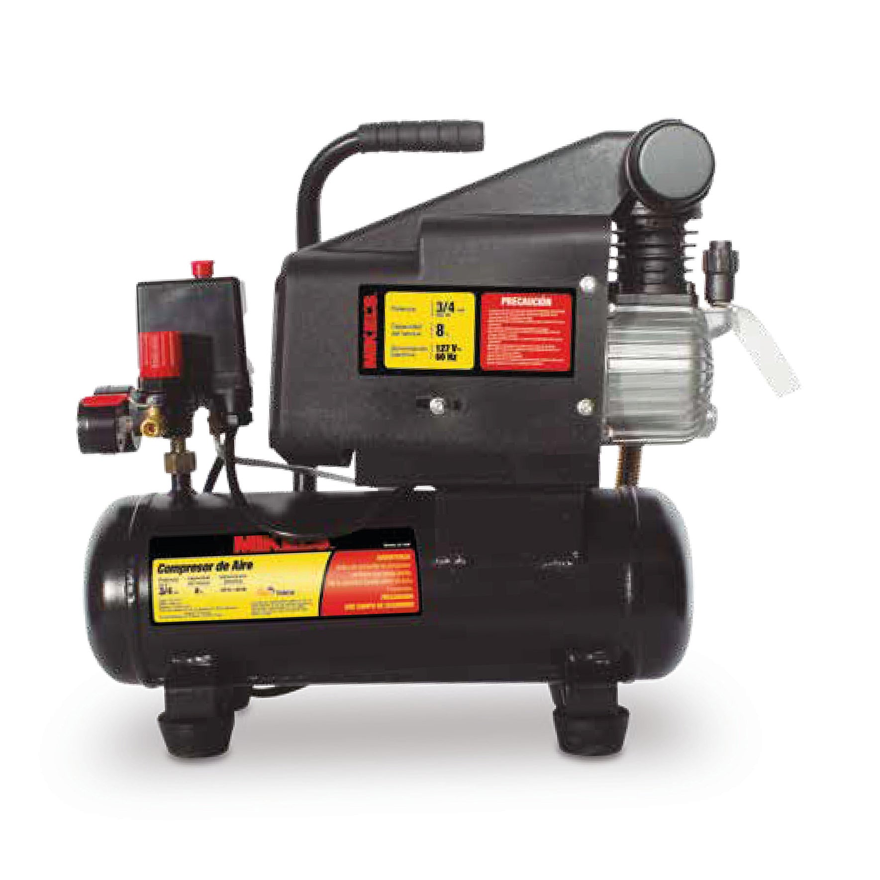 Compresor de aire 3/4 HP (8 lts)