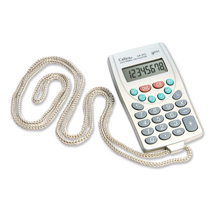 CELICA - CALCULADORA CELICA MANO CORDON 8 DIGITOS BATERIA