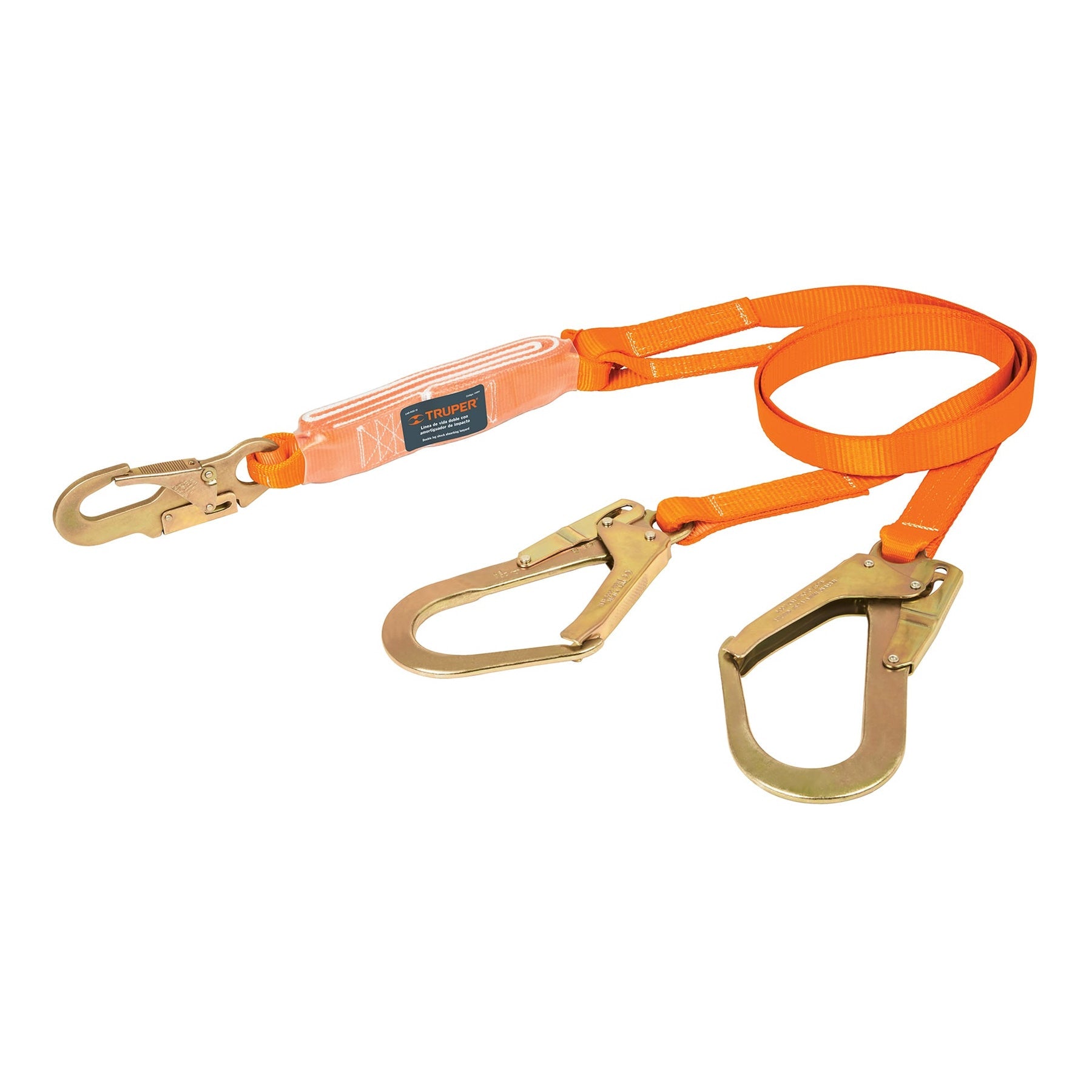 Linea de vida absorbedor impacto, doble brazo, gancho grande
