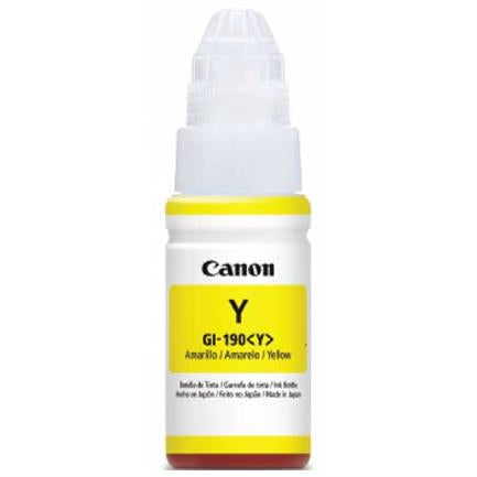 CANON - TINTA CANON GI-190 G1110/G2110/G3110/G4110 AMARILLO TINTA CONTINUA