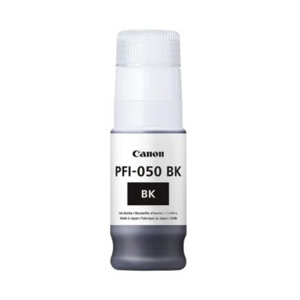 CANON - Tinta Canon PFI-050 BK a Base de Pigmentos 70ml para imagePROGRAF TC-20 Color Negro