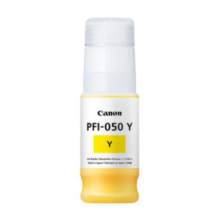 CANON - Tinta Canon PFI-050 Y a Base de Pigmentos 70ml para imagePROGRAF TC-20 Color Amarillo