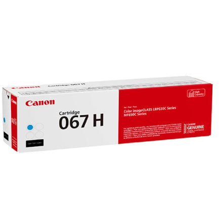 CANON - Tóner Canon 067 H Rendimiento 2350 Páginas Cian