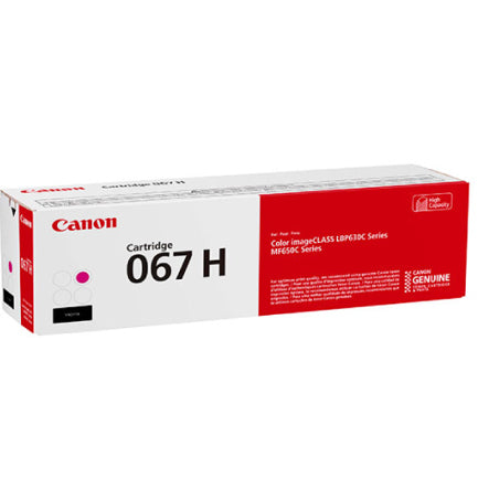 CANON - Tóner Canon 067 H Rendimiento 2350 Páginas Magenta
