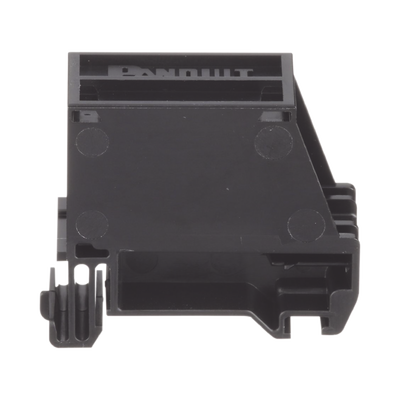 PANDUIT - Adaptador de 1 Puerto, Para Conectores Tipo Mini-Com, Montaje en Riel Din Estándar de 35 mm (1.38 pulgadas), Color Negro