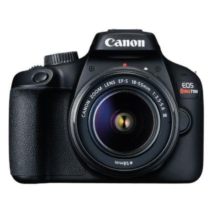 CANON - Cámara Canon EOS T100 con lente EF-S 18-55mm f/3.5-5.6