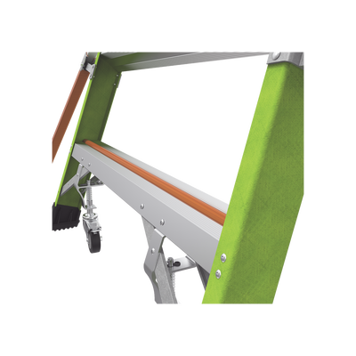 LITTLE GIANT LADDER SYSTEMS - Escalera Fija de 8' (2.4m) de Fibra de Vidrio con Jaula y Peldaños de Aluminio. (SKU:19708-146).