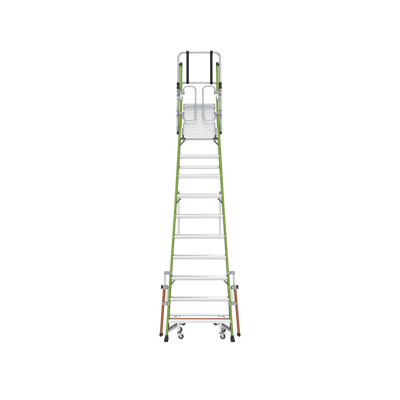 LITTLE GIANT LADDER SYSTEMS - Escalera Fija de 8' (2.4m) de Fibra de Vidrio con Jaula y Peldaños de Aluminio. (SKU:19708-146).