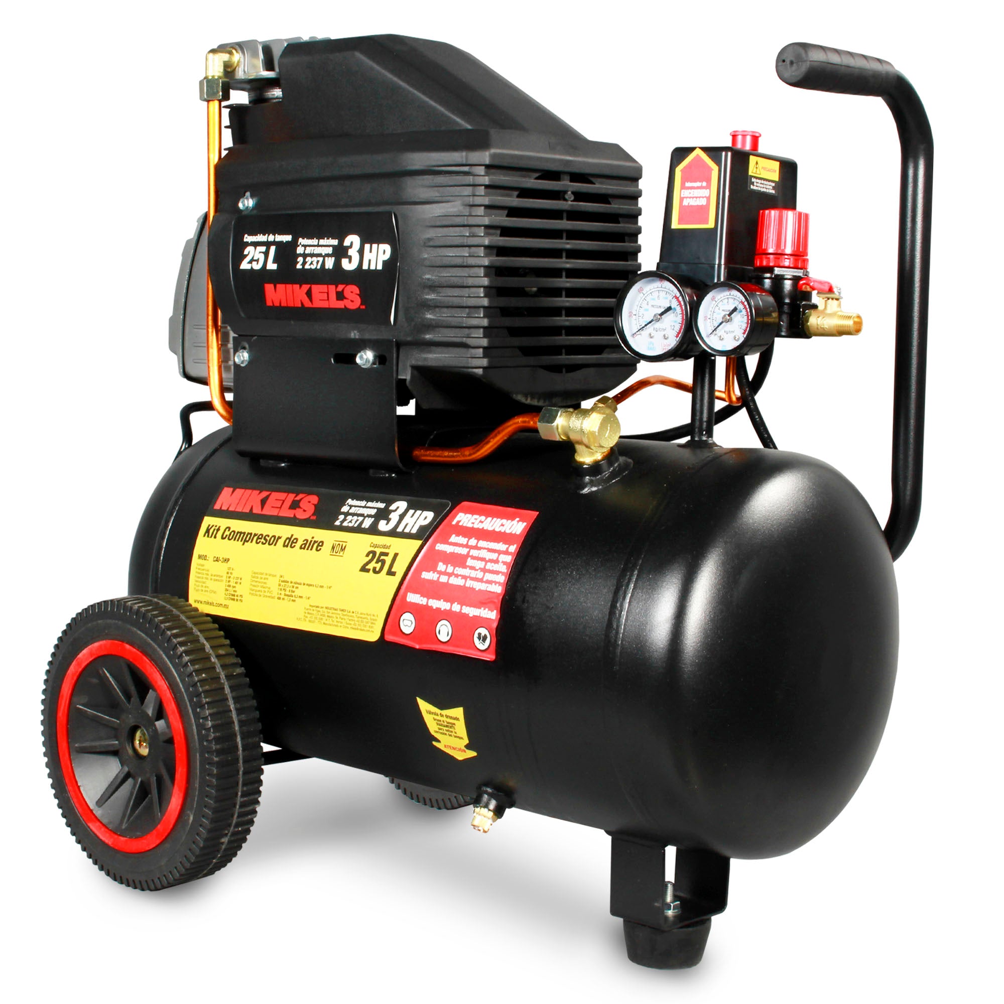 Compresor de aire 3 HP (25 lts)