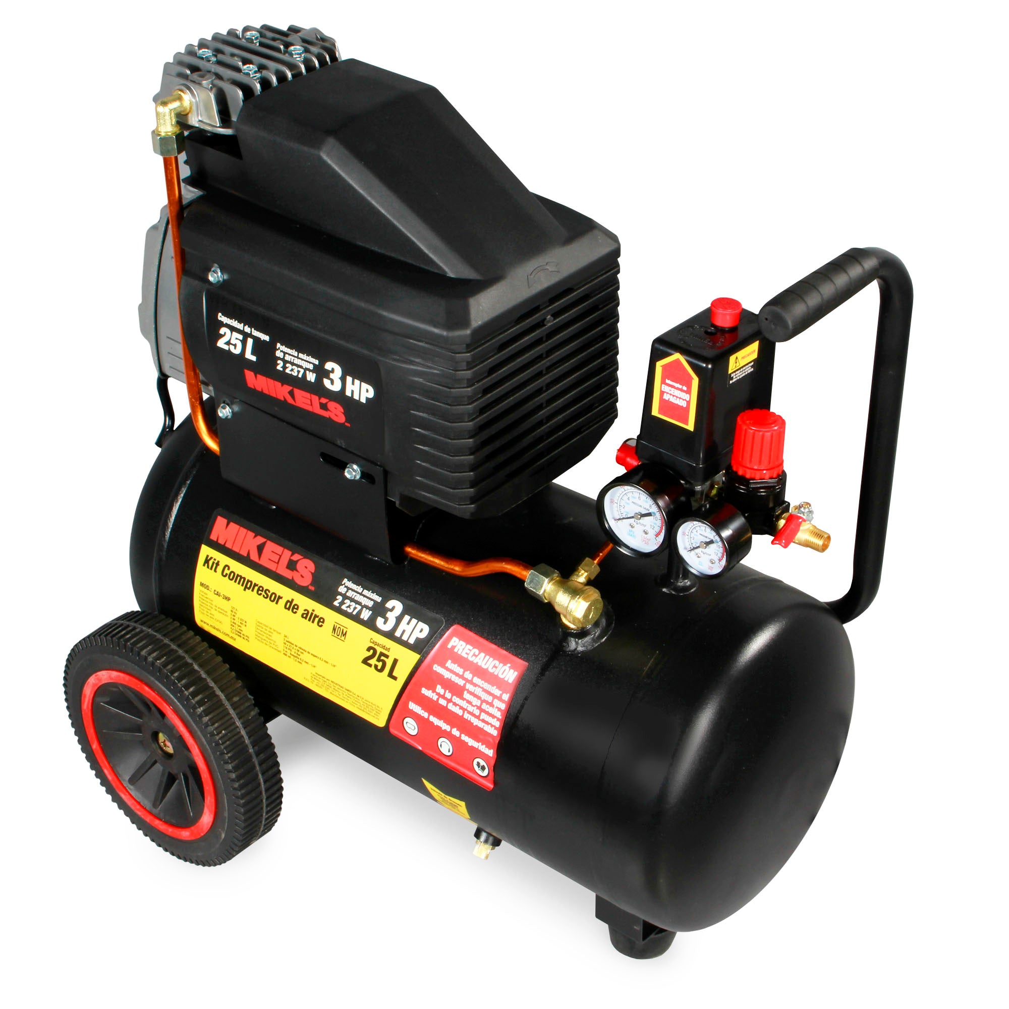 Compresor de aire 3 HP (25 lts)