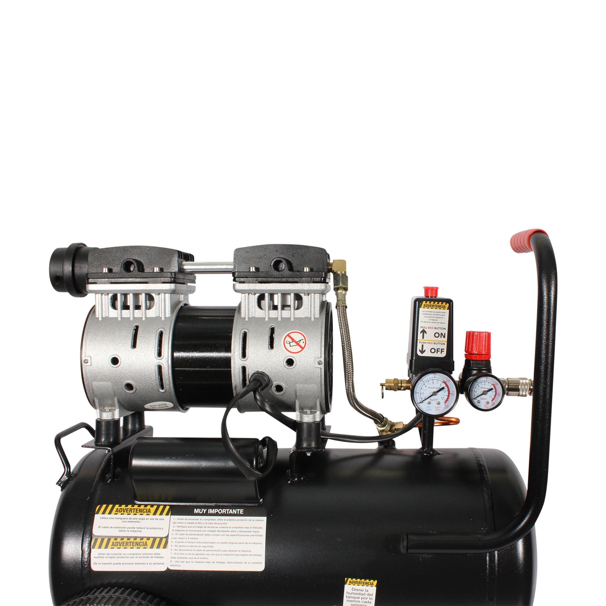 Compresor de aire 1.5 HP (24 lts) LIBRE DE ACEITE
