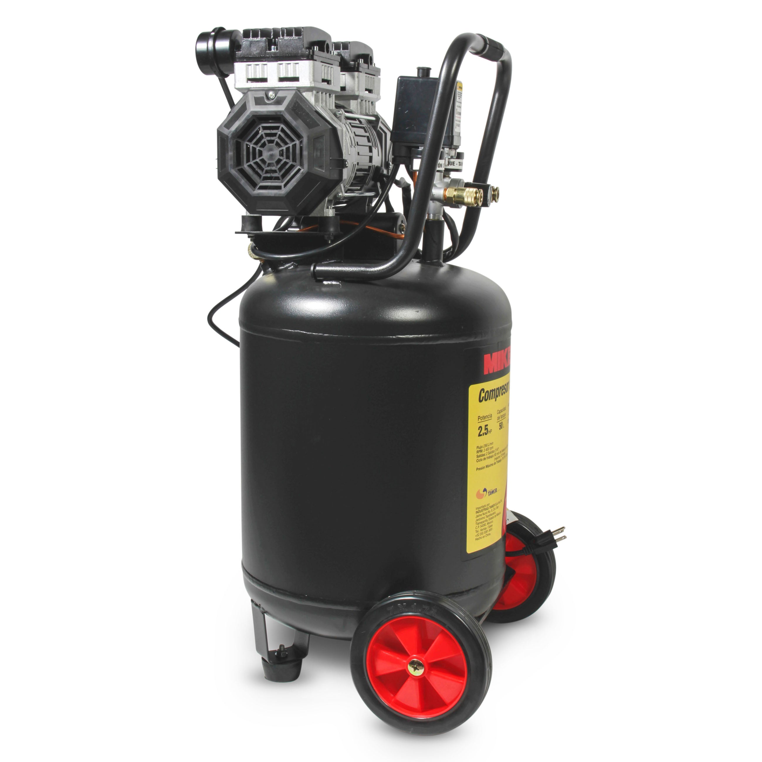 Compresor de aire 2.5 HP (50 lts) LIBRE DE ACEITE