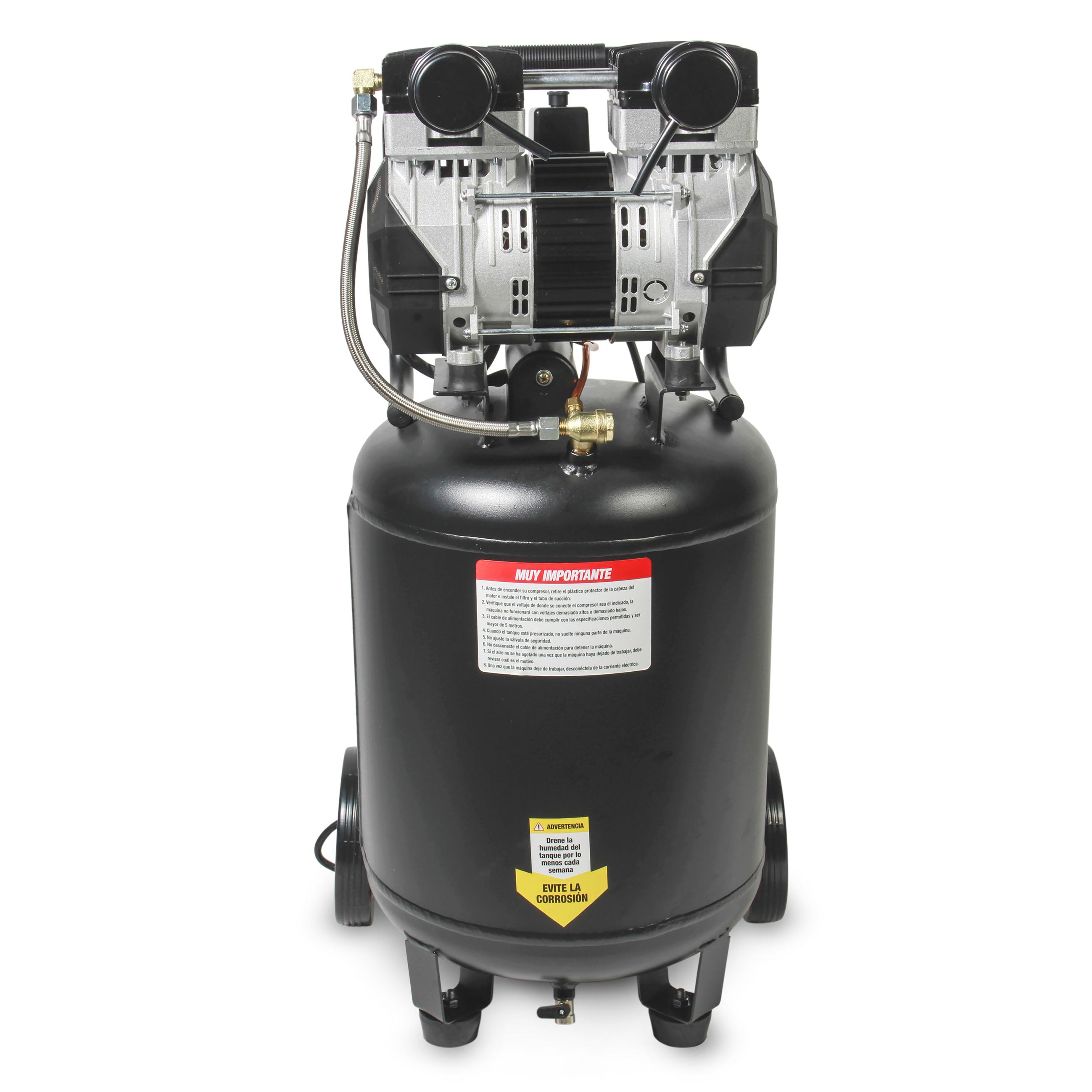 Compresor de aire 2.5 HP (50 lts) LIBRE DE ACEITE