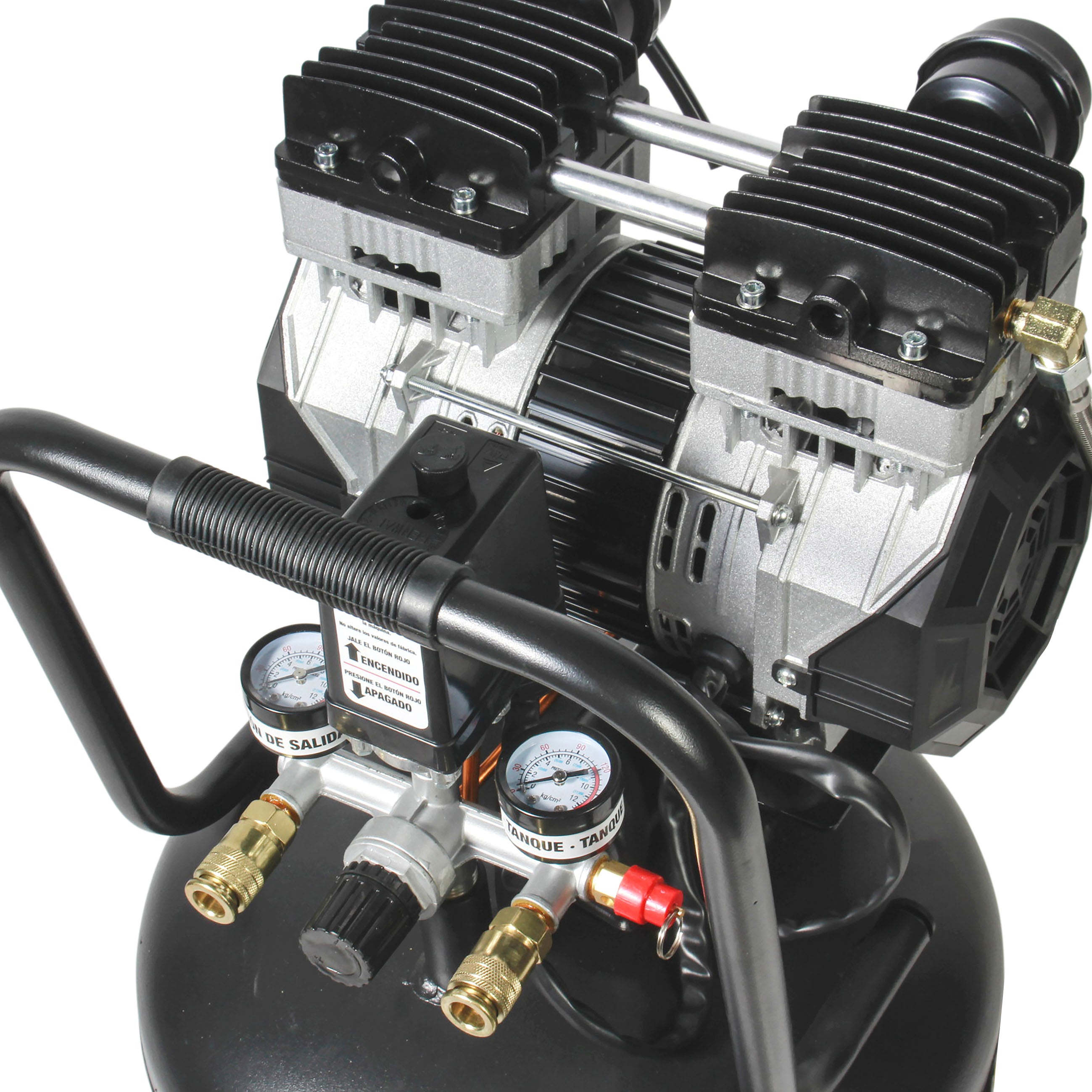 Compresor de aire 2.5 HP (50 lts) LIBRE DE ACEITE