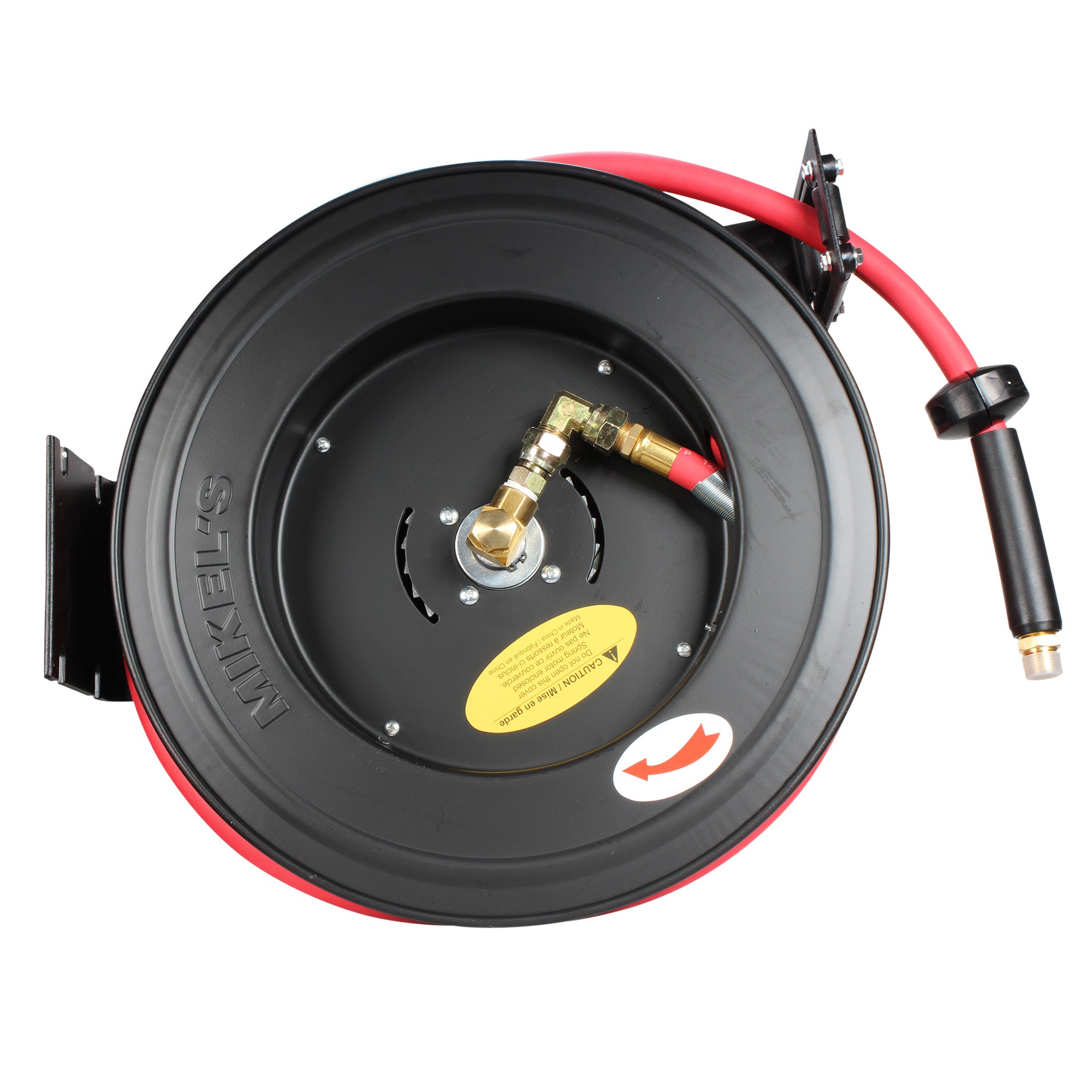 Carrete de acero con manguera, 1/4” sistema retráctil (15 mts)
