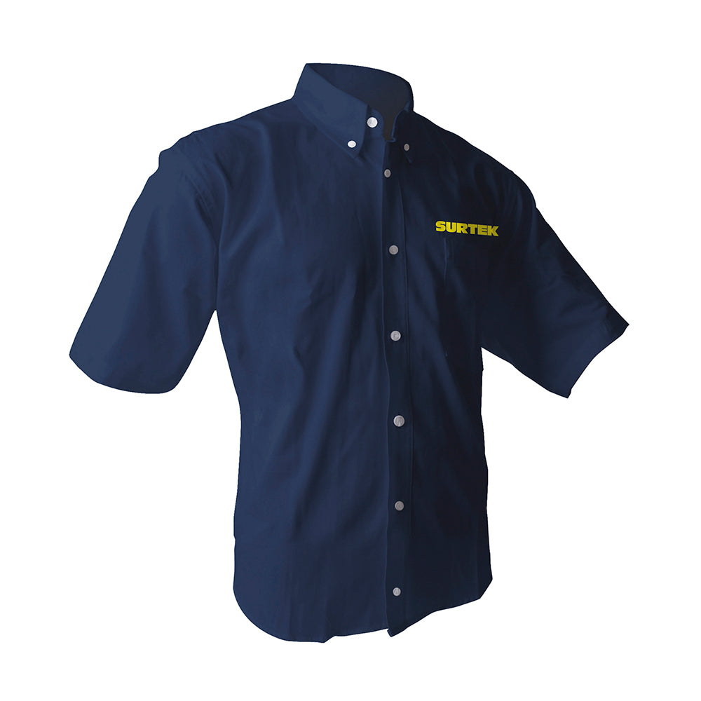 Camisa azul manga corta XL