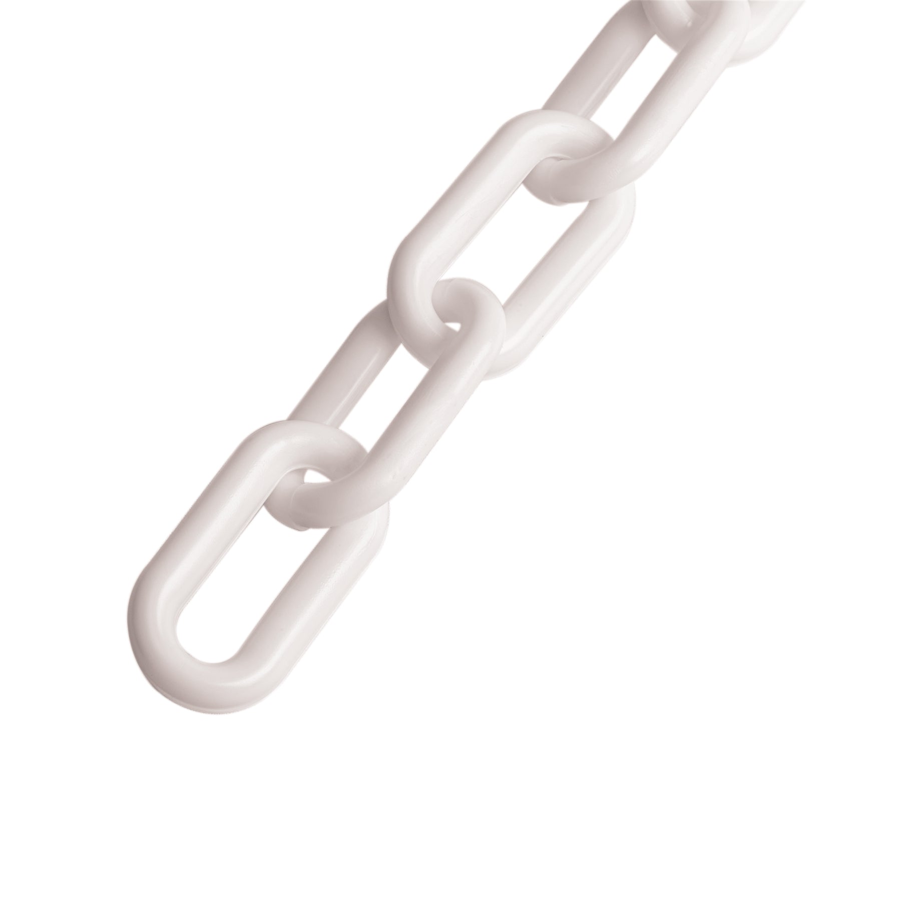 Metro de cadena de 8 mm de plastico blanca, carrete de 25 m