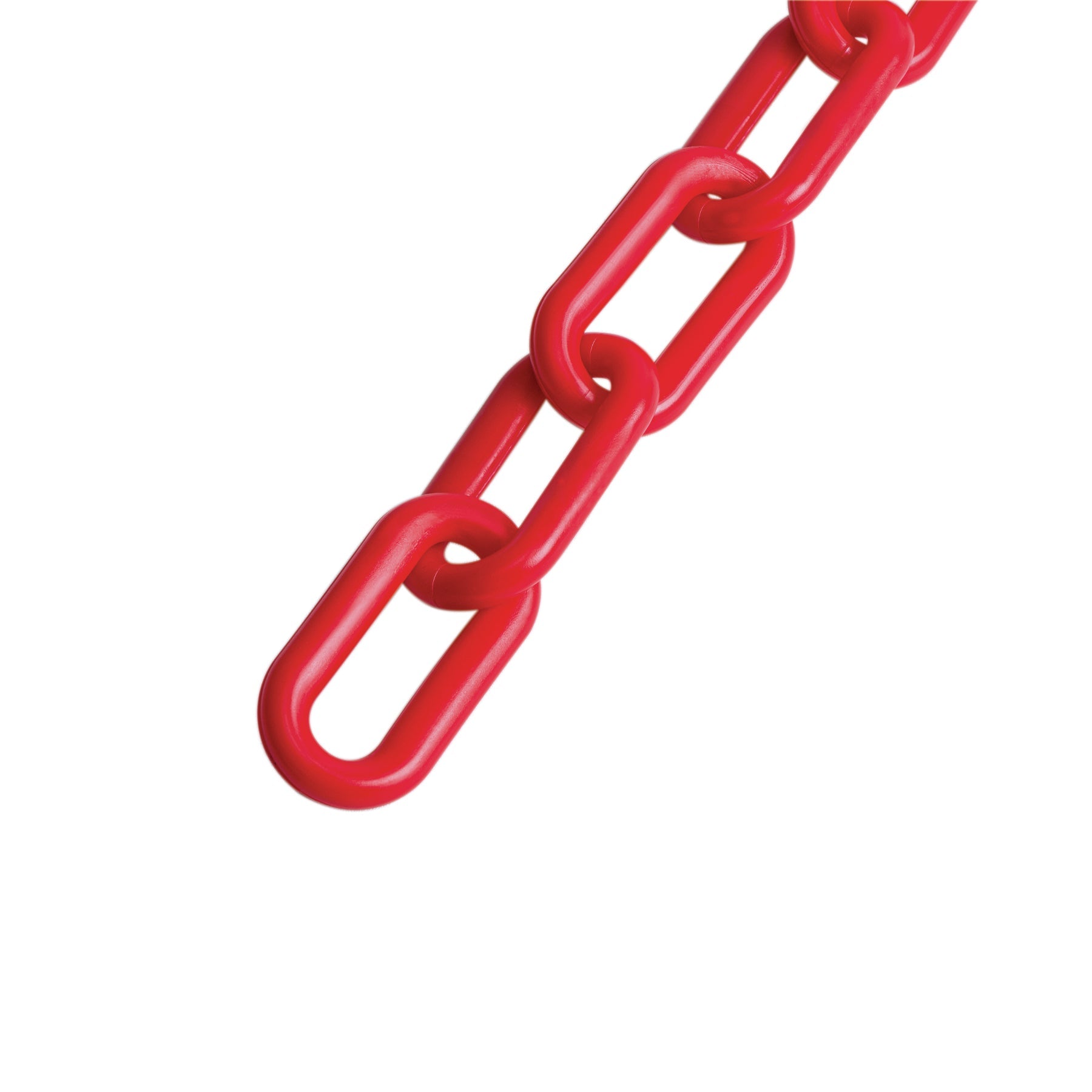 Metro de cadena de 8 mm de plastico roja, carrete de 25 m