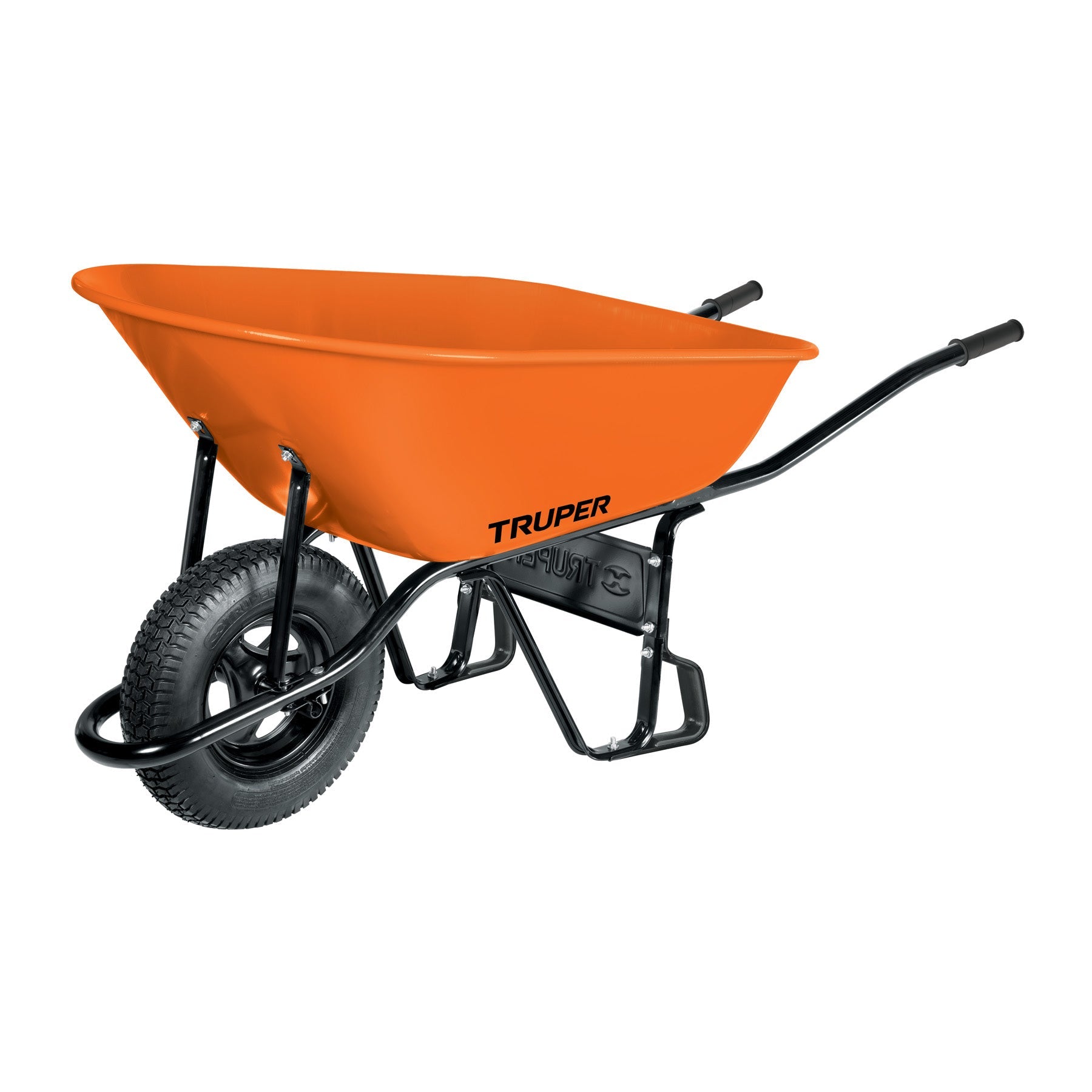 Carretilla 8 ft3 Neumatica, bastidor tubular, Truper