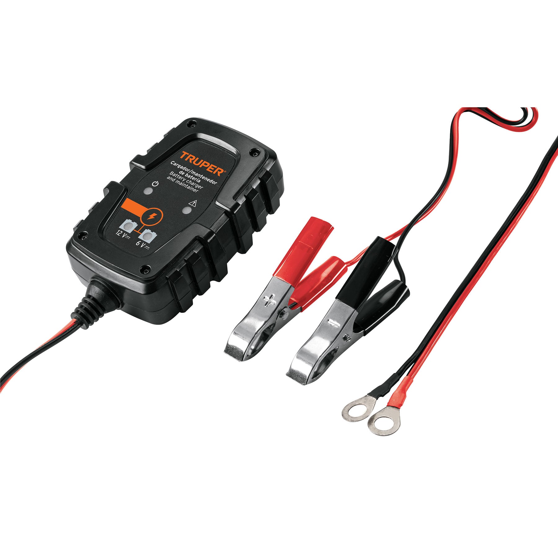 Cargador / mantenedor de 1 A para baterias de 6/12V, TRUPER