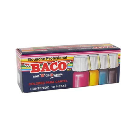 BACO - PINTURA BACO P/CARTEL 20ML PLATA #70 C/10