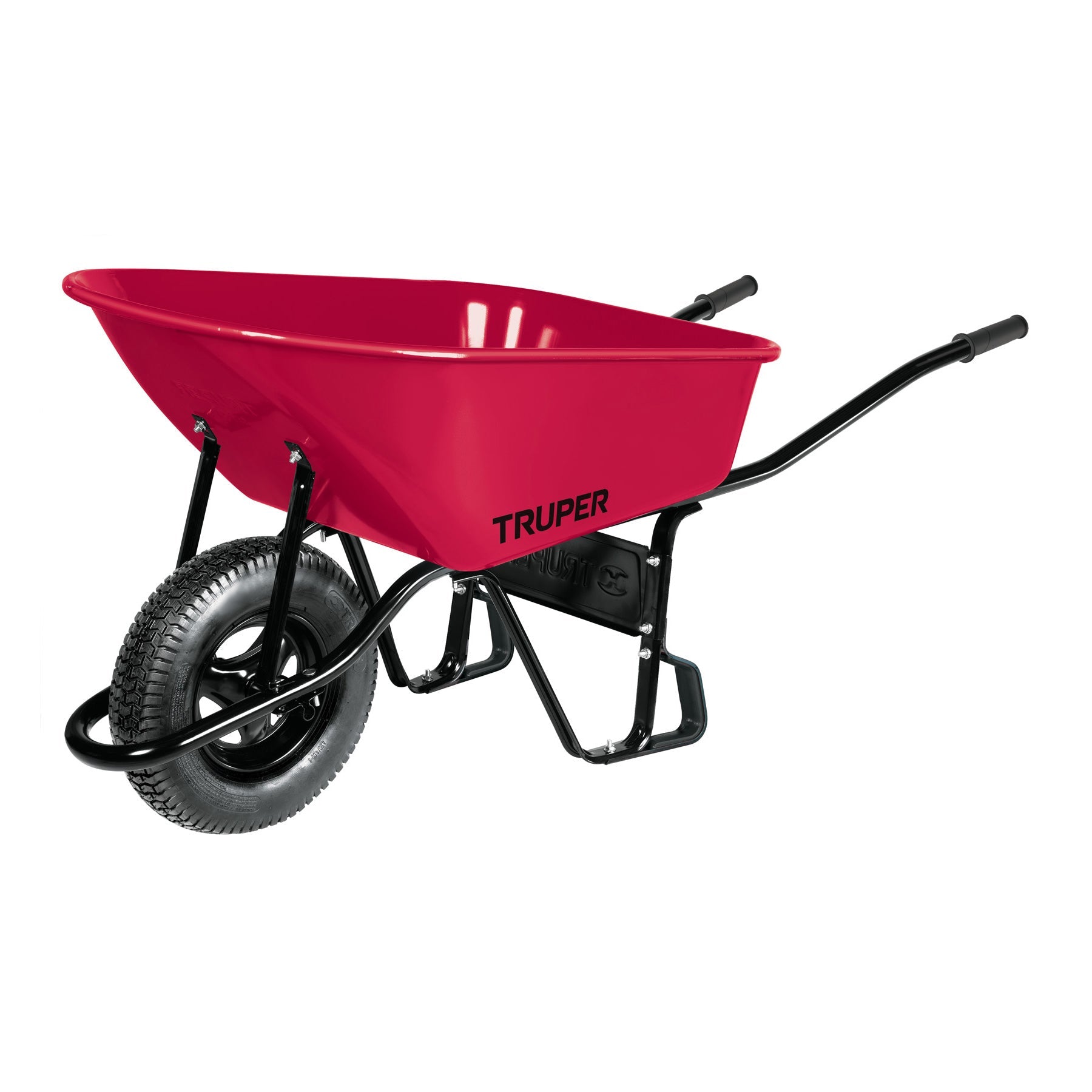 Carretilla 6 ft3 Neumatica, bastidor tubular, Truper