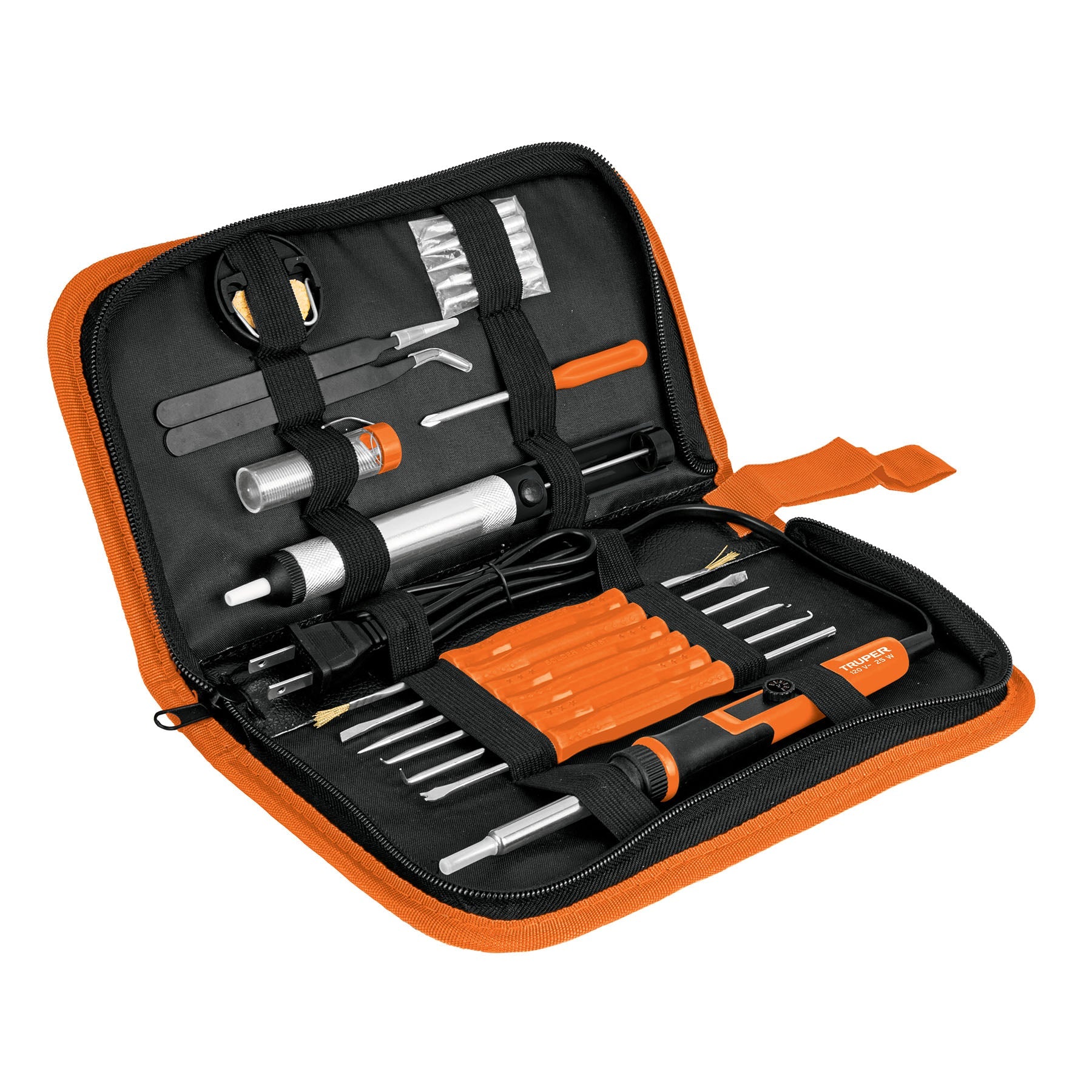 Kit soldadura electronica con cautin de 25 W, temp regulable