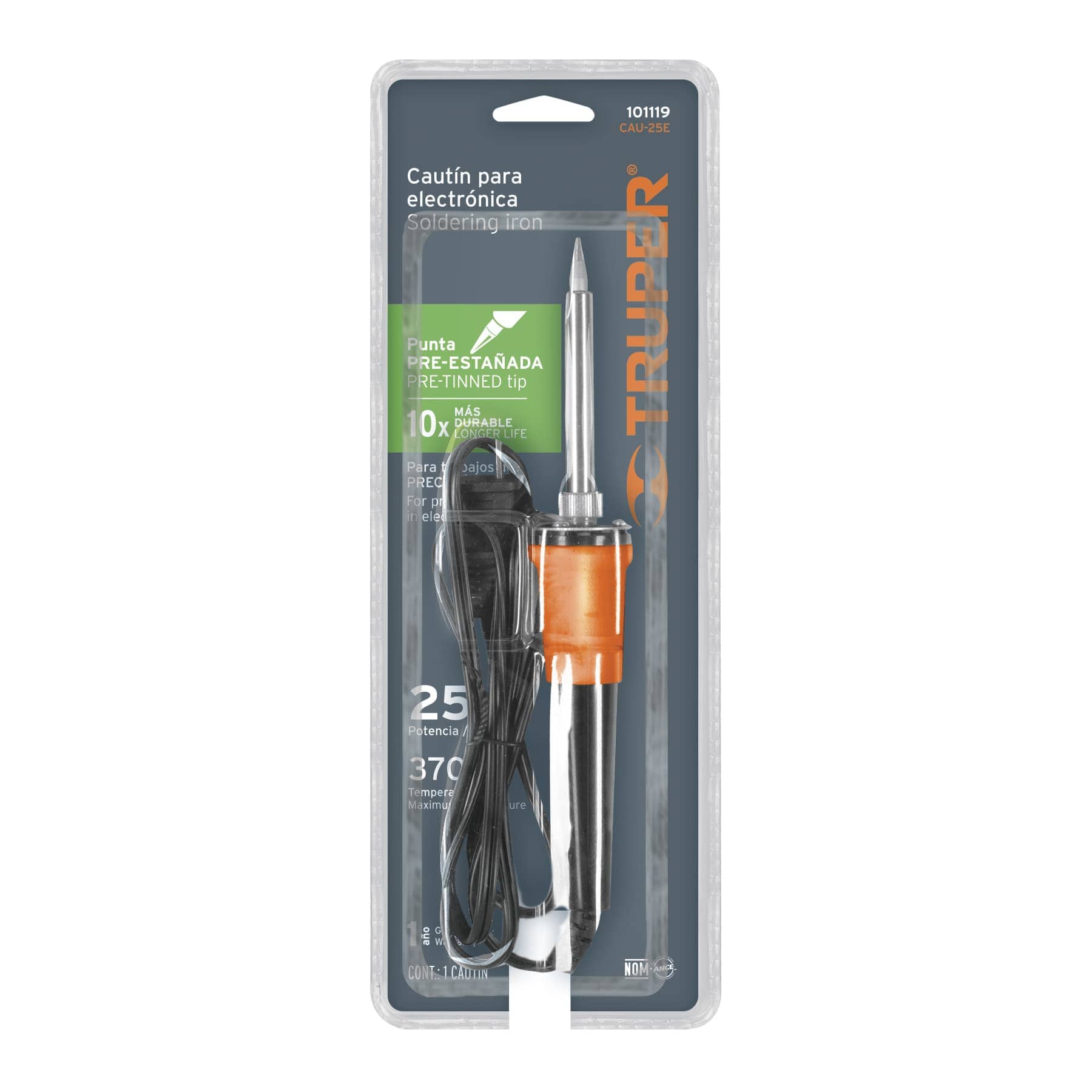 Cautin 25 W profesional tipo lapiz para electronica, Truper