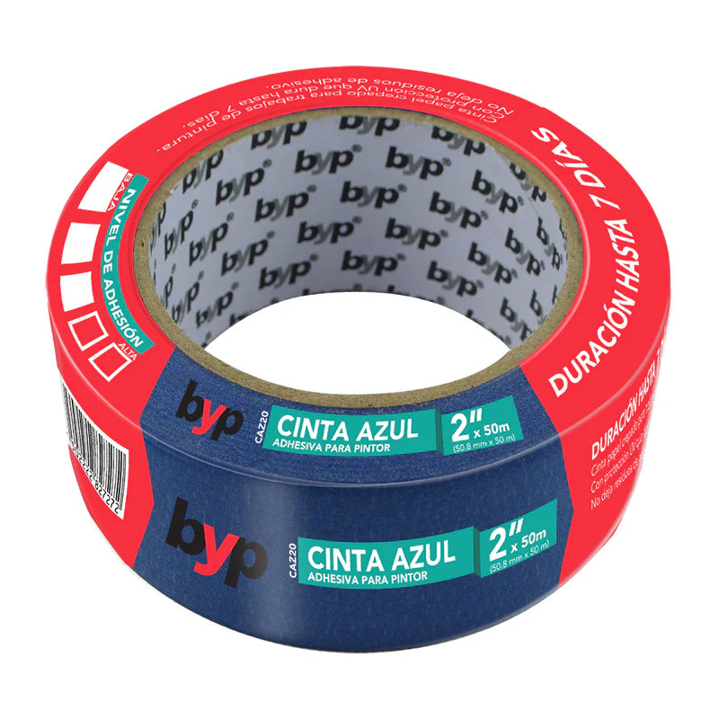 Cinta masking azul 1/2""