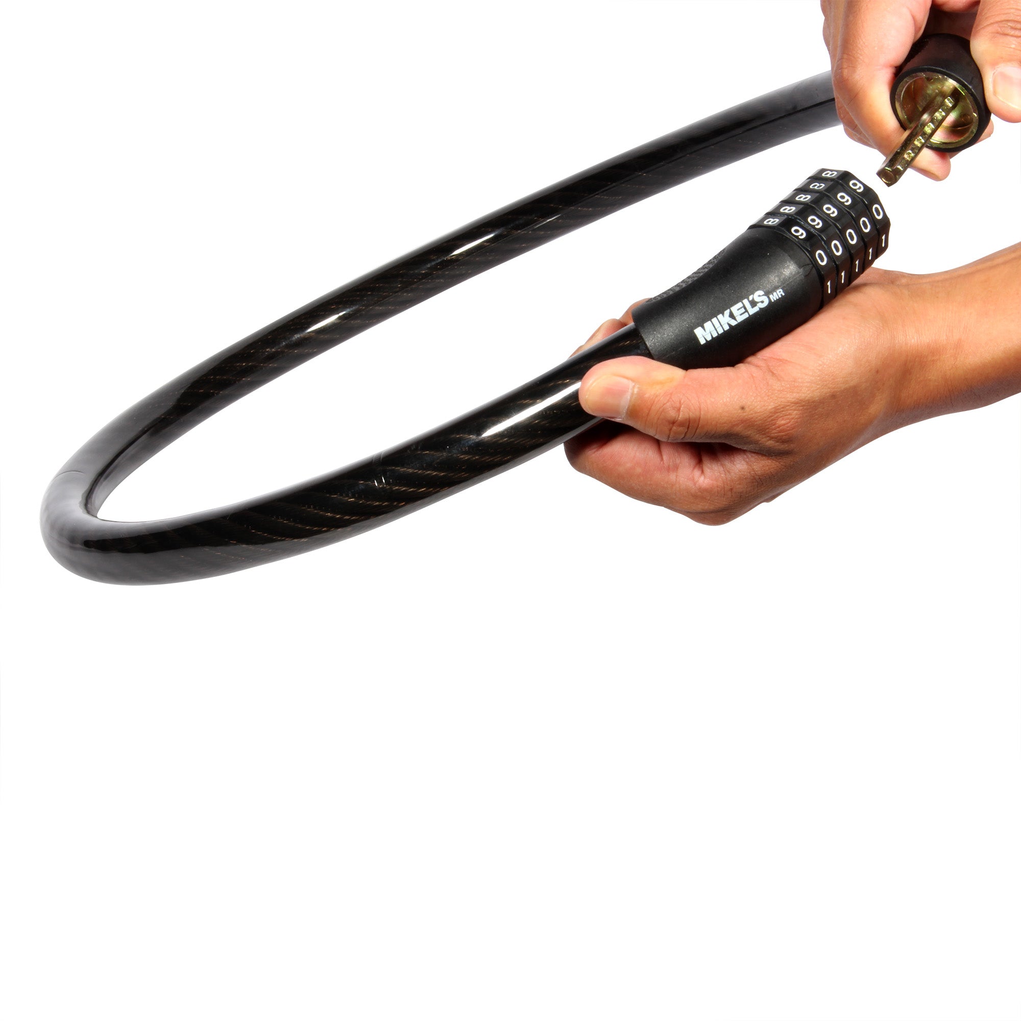 Cable candado de combinación uso rudo (1 mt)