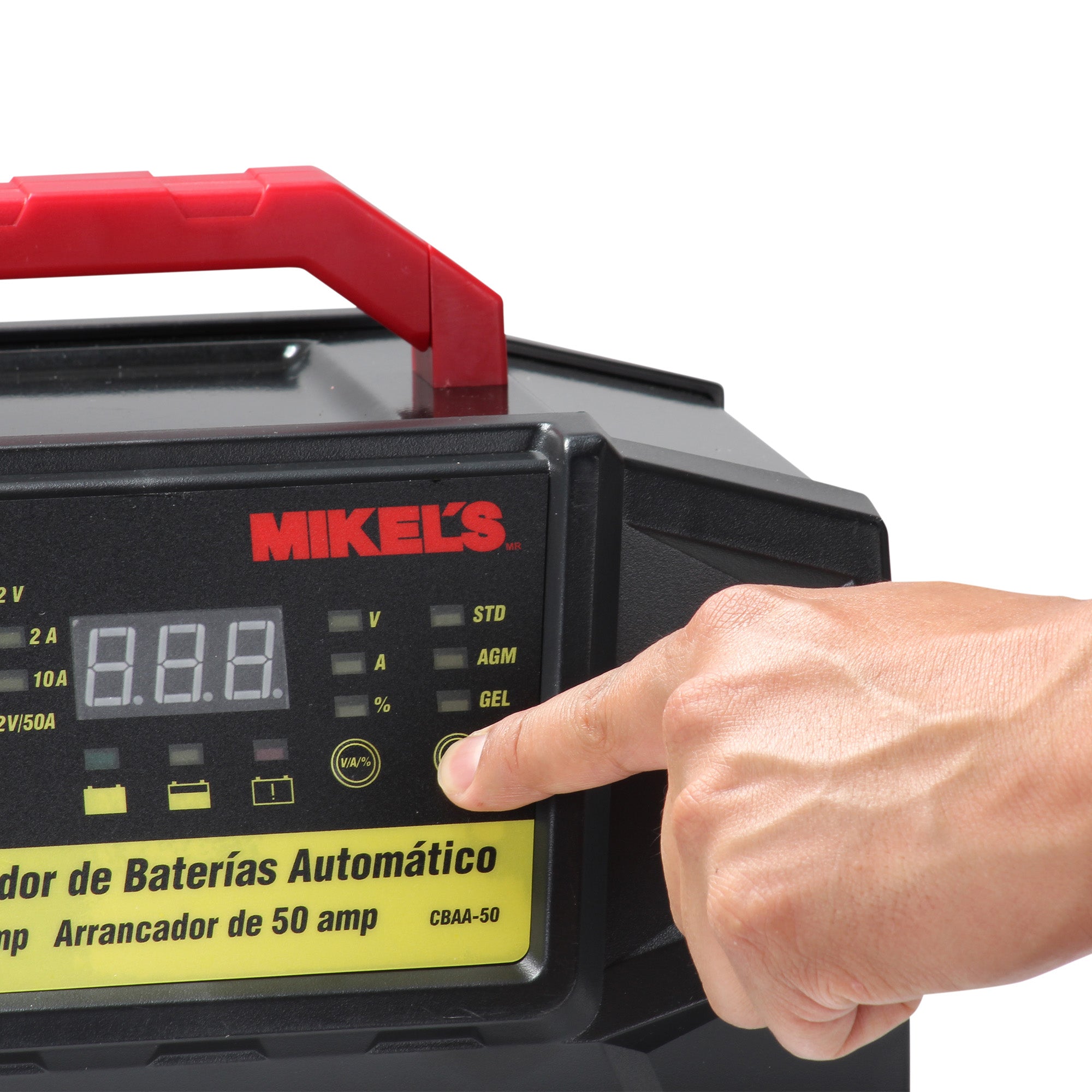 Cargador baterías automático con arrancador (2/10/50 amp)