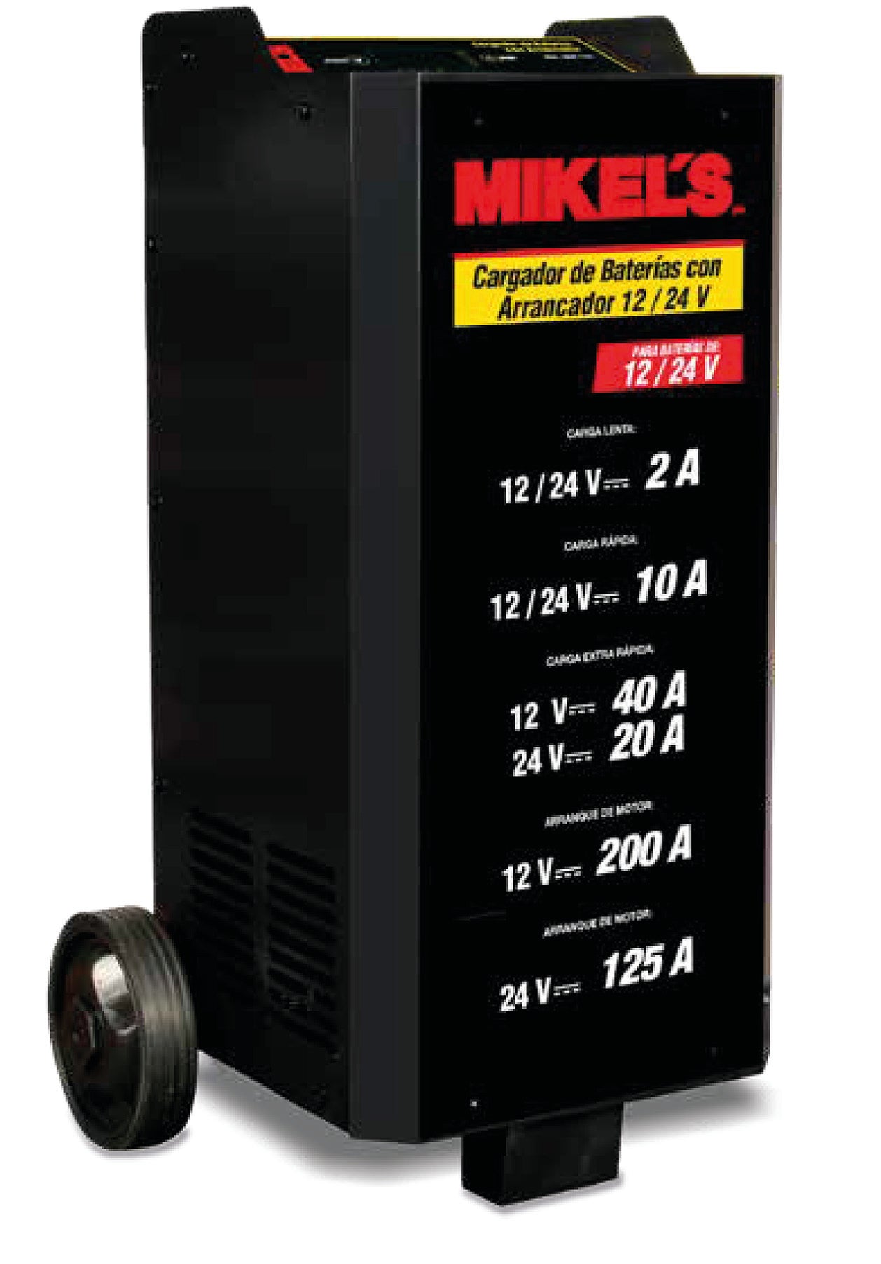 Cargador para baterías 12/24 V con arrancador