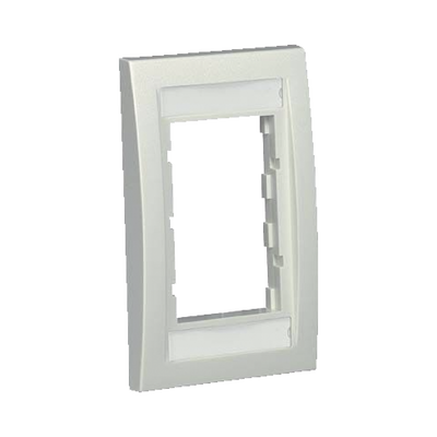 PANDUIT - Marco de Placa Frontal Ejecutiva, Para Dos Insertos de 1/2 o Tres Insertos de 1/3, Color Blanco Mate