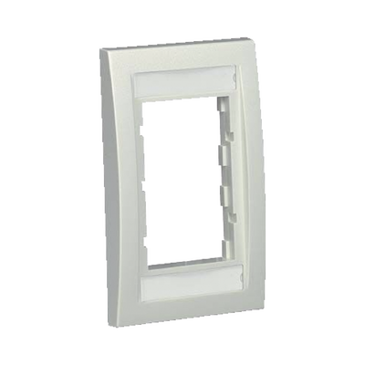 PANDUIT - Marco de Placa Frontal Ejecutiva, Para Dos Insertos de 1/2 o Tres Insertos de 1/3, Color Blanco Mate