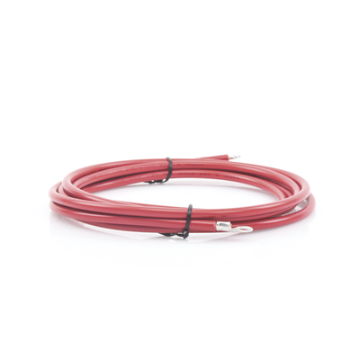 EPCOM POWERLINE - Cable para Controlador 3.0 m, Rojo, Calibre 8 AWG con Terminal de Ojo en un Extremo
