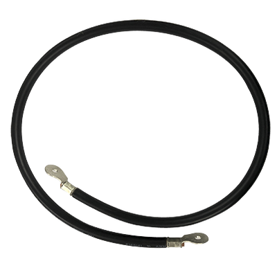 EPCOM POWERLINE - Cable para Baterías, 1 m, Negro, Calibre 2 AWG con Terminales de Ojo en Ambos Extremos