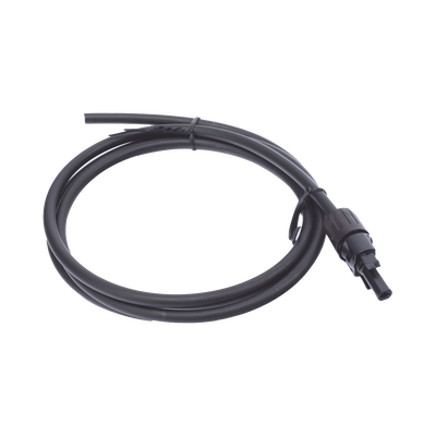 EPCOM POWERLINE - Cable Fotovoltaico 1.5 m, Negro, Calibre 10 AWG con Terminal MC4-H en un Extremo