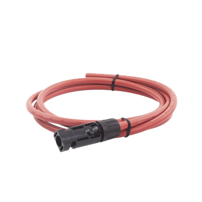 EPCOM POWERLINE - Cable Fotovoltaico, 1.5 m, Rojo, Calibre 10 AWG con Terminal MC4-M en un Extremo