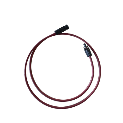 EPCOM POWERLINE - Cable Fotovoltaico, 1 m, Rojo, Calibre 10 AWG con Terminal MC4-M en ambos extremos