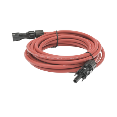EPCOM POWERLINE - Cable Fotovoltaico, 2.5 m, Rojo, Calibre 10 AWG con Terminal MC4-M en Ambos Extremos