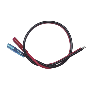 EPCOM POWERLINE - Cables en Paquete Dual / Cable Rojo y Negro / 30 cm (11.81 Pulgadas) / Terminal F1 en un Extremo / Puntas Libres en el Otro / Conexión a Baterías de Respaldo