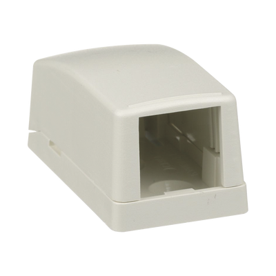 PANDUIT - Caja de Montaje en Superficie, Para 1 Módulo Mini-Com, Color Blanco Mate