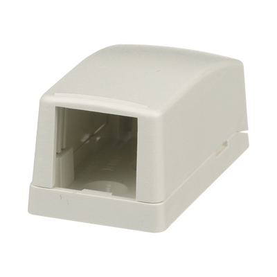 PANDUIT - Caja de Montaje en Superficie, Para 1 Módulo Mini-Com, Color Blanco Mate