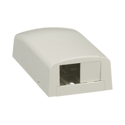 PANDUIT - Caja de Montaje en Superficie, Para 2 Módulos Mini-Com, Color Blanco Mate