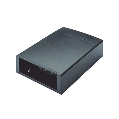 PANDUIT - Caja de Montaje en Superficie, con Accesorio para Resguardo de Fibra Óptica, para 12 Módulos Mini-Com, Color Negro