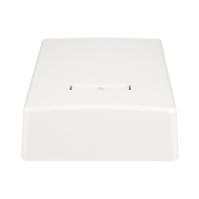 PANDUIT - Caja de Montaje en Superficie, con Accesorio para Resguardo de Fibra Óptica, para 12 Módulos Mini-Com, Color Blanco Mate