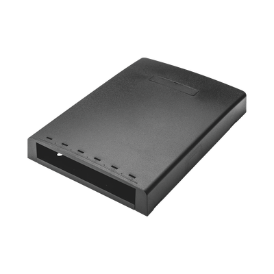 PANDUIT - Caja de Montaje en Superficie, Con Accesorio para Resguardo de Fibra Óptica, Para 6 Módulos Mini-Com, Color Negro