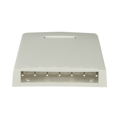 PANDUIT - Caja de Montaje en Superficie, con Accesorio para Resguardo de Fibra Óptica, para 6 Módulos Mini-Com, Color Blanco Mate