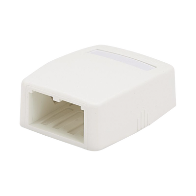 PANDUIT - Caja de Montaje en Superficie, Para 2 Módulos Mini-Com, Color Blanco