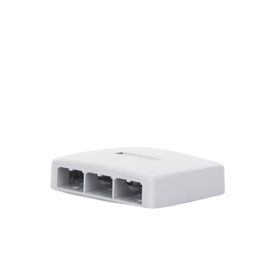 PANDUIT - Caja de Montaje en Superficie, Para 6 Módulos Mini-Com, Color Blanco